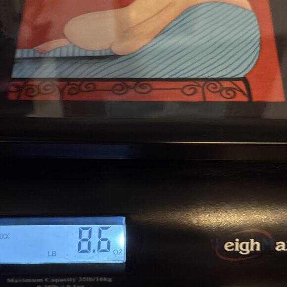 Original Pastel drawing, 'Reclining Nude' Artist Unknown Framed Unsigned 7.5” - Picture 13 of 13